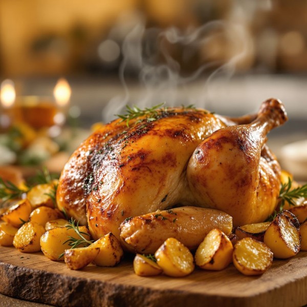 Offre poulet rôti et pommes de terre spéciale Enduro du Touquet